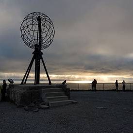 Nordkap mit Bus und Schiff